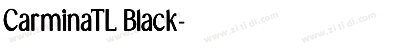 CarminaTL Black字体转换